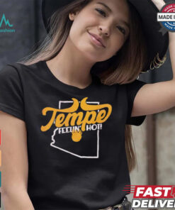 Tempe feelin’ hot Arizona State map shirt