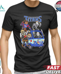 Tennessee Titans NFL Horror Characters Movie Hippie Halloween Shirt