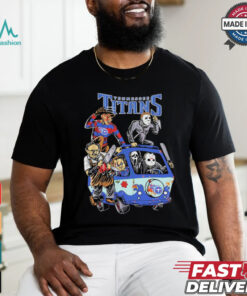 Tennessee Titans NFL Horror Characters Movie Hippie Halloween Shirt