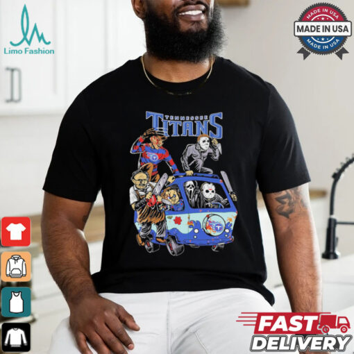 Tennessee Titans NFL Horror Characters Movie Hippie Halloween Shirt