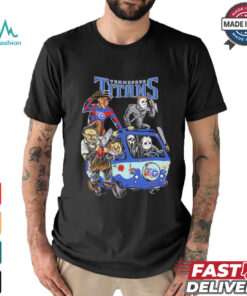 Tennessee Titans NFL Horror Characters Movie Hippie Halloween Shirt