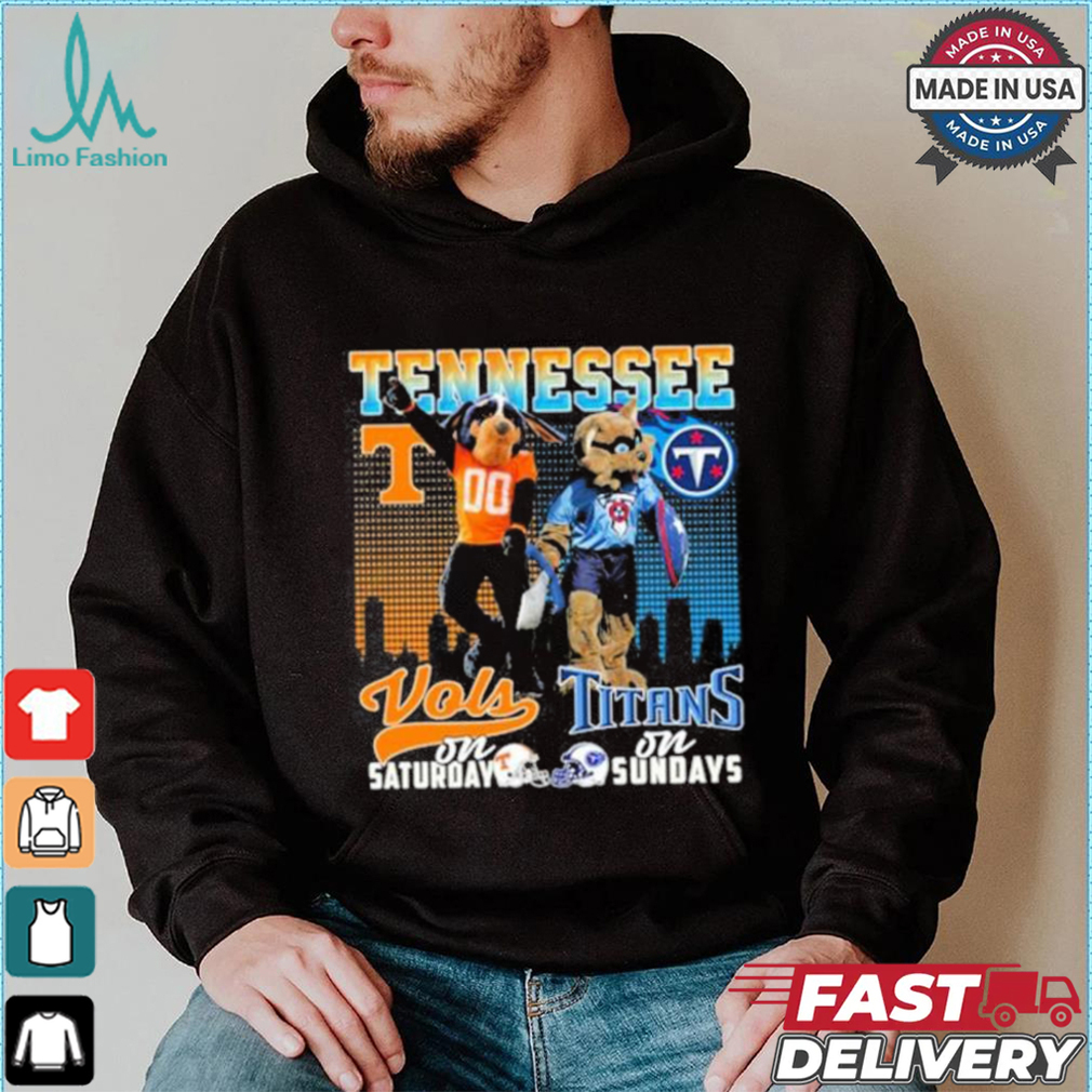 Tennessee Vols On Saturday Titans On Sundays Shirt Tennessee Vols On Saturday Titans On Sundays Shirt