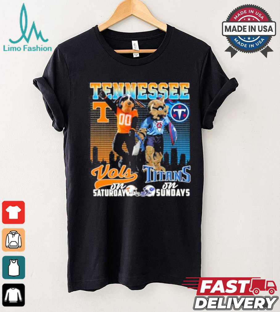 Tennessee Vols On Saturday Titans On Sundays Shirt Tennessee Vols On Saturday Titans On Sundays Shirt