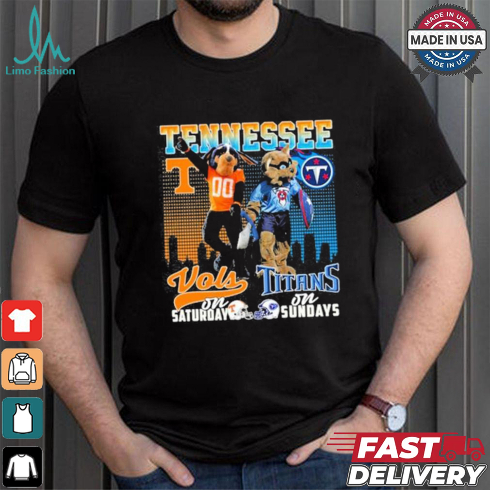 Tennessee Vols On Saturday Titans On Sundays Shirt Tennessee Vols On Saturday Titans On Sundays Shirt