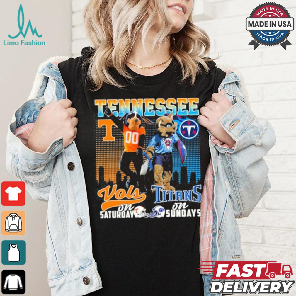 Tennessee Vols On Saturday Titans On Sundays Shirt Tennessee Vols On Saturday Titans On Sundays Shirt