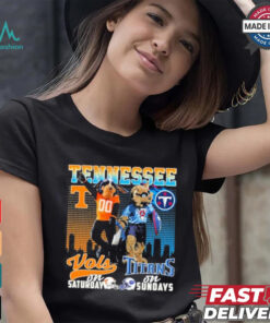 Tennessee Vols On Saturday Titans On Sundays Shirt, hoodie, sweater, long sleeve and tank top Tennessee Vols On Saturday Titans On Sundays Shirt