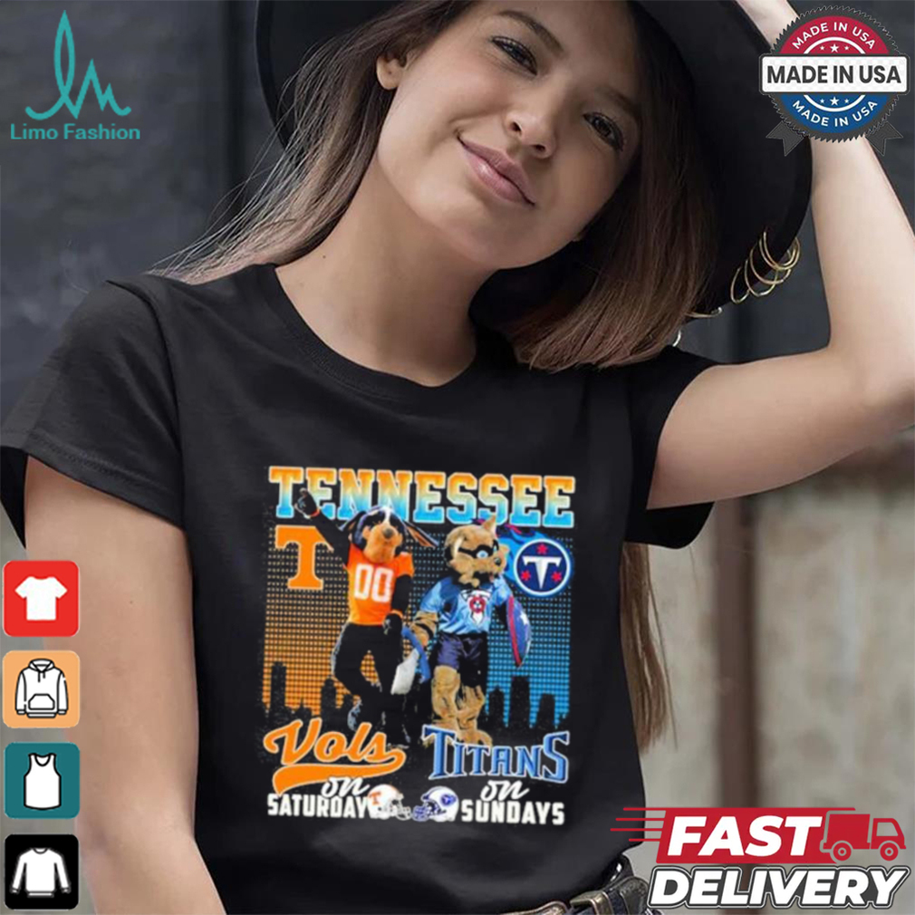 Tennessee Vols On Saturday Titans On Sundays Shirt Tennessee Vols On Saturday Titans On Sundays Shirt