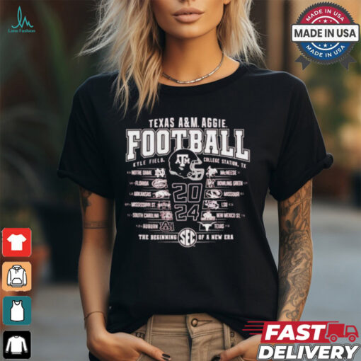 Texas A&M Aggies Football 2024 Schedule Shirt