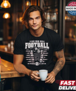 Texas A&M Aggies Football 2024 Schedule Shirt