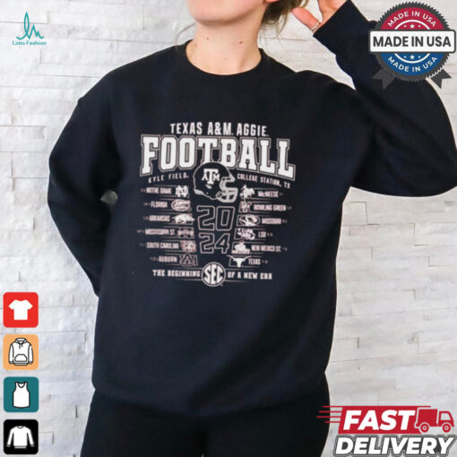 Texas A&M Aggies Football 2024 Schedule Shirt