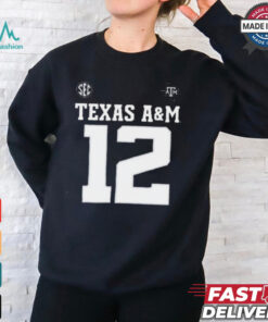 Texas A&M All Black 12 Gig ‘Em Aggies Active shirt