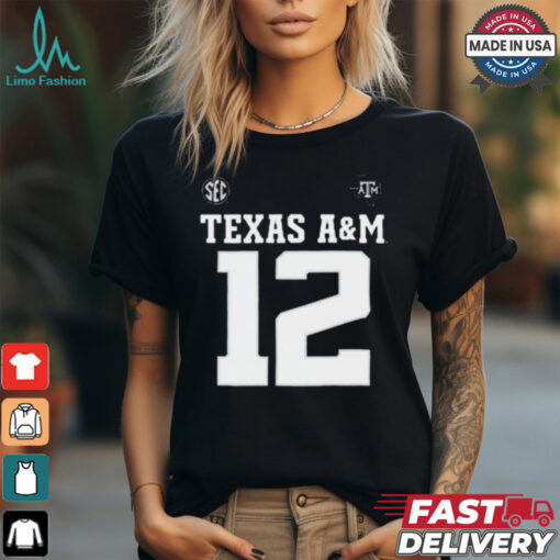 Texas A&M All Black 12 Gig ‘Em Aggies Active shirt