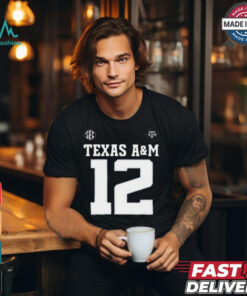 Texas A&M All Black 12 Gig ‘Em Aggies Active shirt
