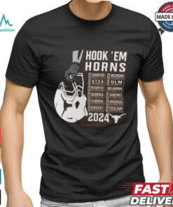 Texas Longhorns Burnt Orange Football Schedule T Shirt
