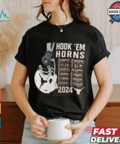 Texas Longhorns Burnt Orange Football Schedule T Shirt