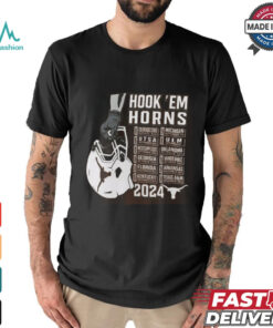 Texas Longhorns Burnt Orange Football Schedule T Shirt