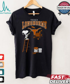 Texas Longhorns Snoopy Painting Shirt