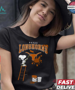 Texas Longhorns Snoopy Painting Shirt