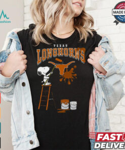 Texas Longhorns Snoopy Painting Shirt