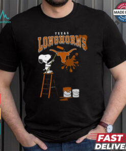 Texas Longhorns Snoopy Painting Shirt