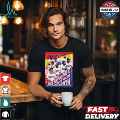 Texas Rangers Celebrating Hispanic Heritage Month 2024 Poster t shirt