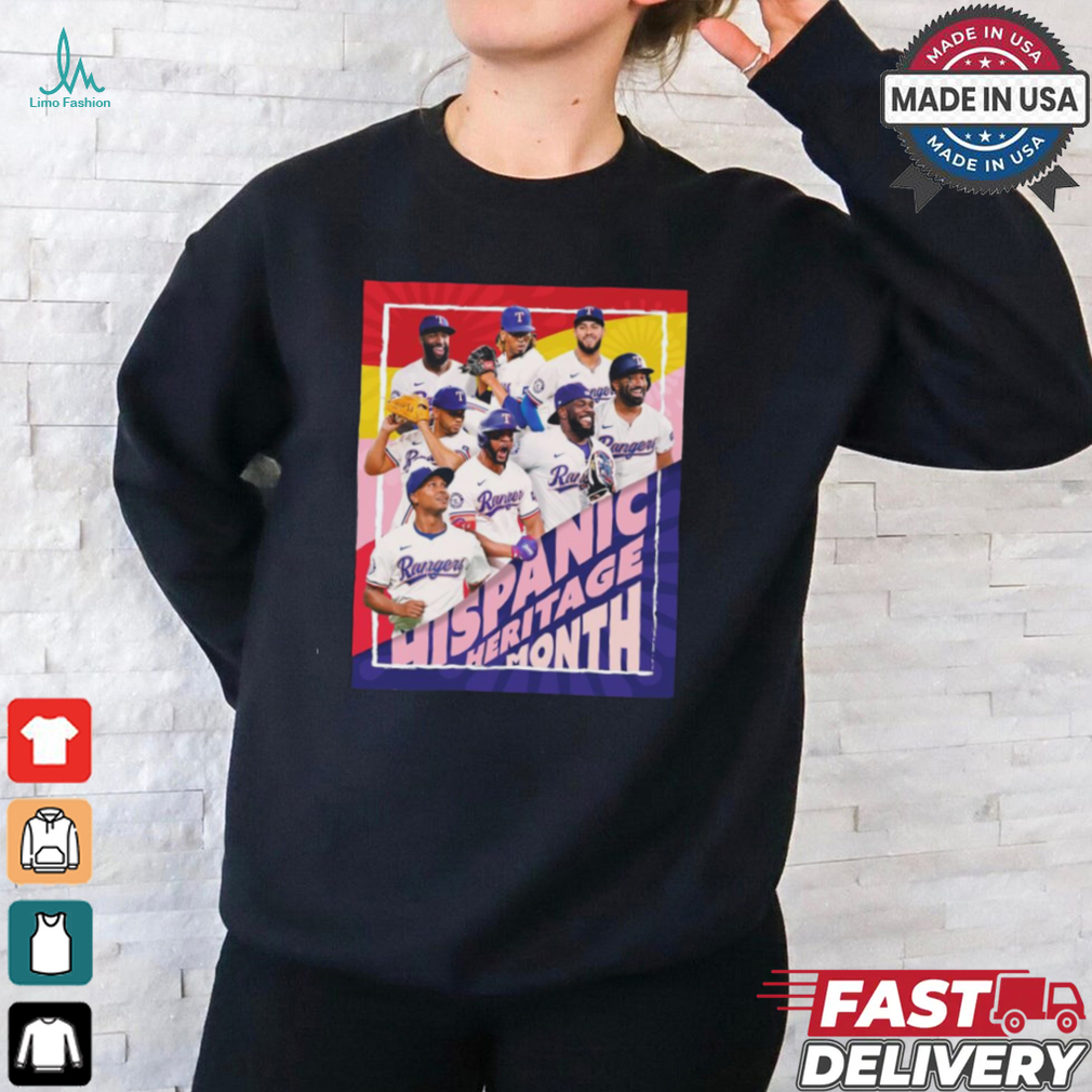 Texas Rangers Celebrating Hispanic Heritage Month Players 2024 Poster t shirt Texas Rangers Celebrating Hispanic Heritage Month Players 2024 Poster t shirt