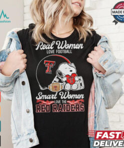 Texas Tech Red Raiders x Snoopy Real Women Love Football Smart Women Helmet 2024 Shirt