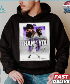 Thank You Charlie Blackmon 14 Years Forever A Rookie Signature Shirt