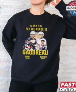 Thank You For The Memories Johnny Gaudreau And Matthew Gaudreau Shirt