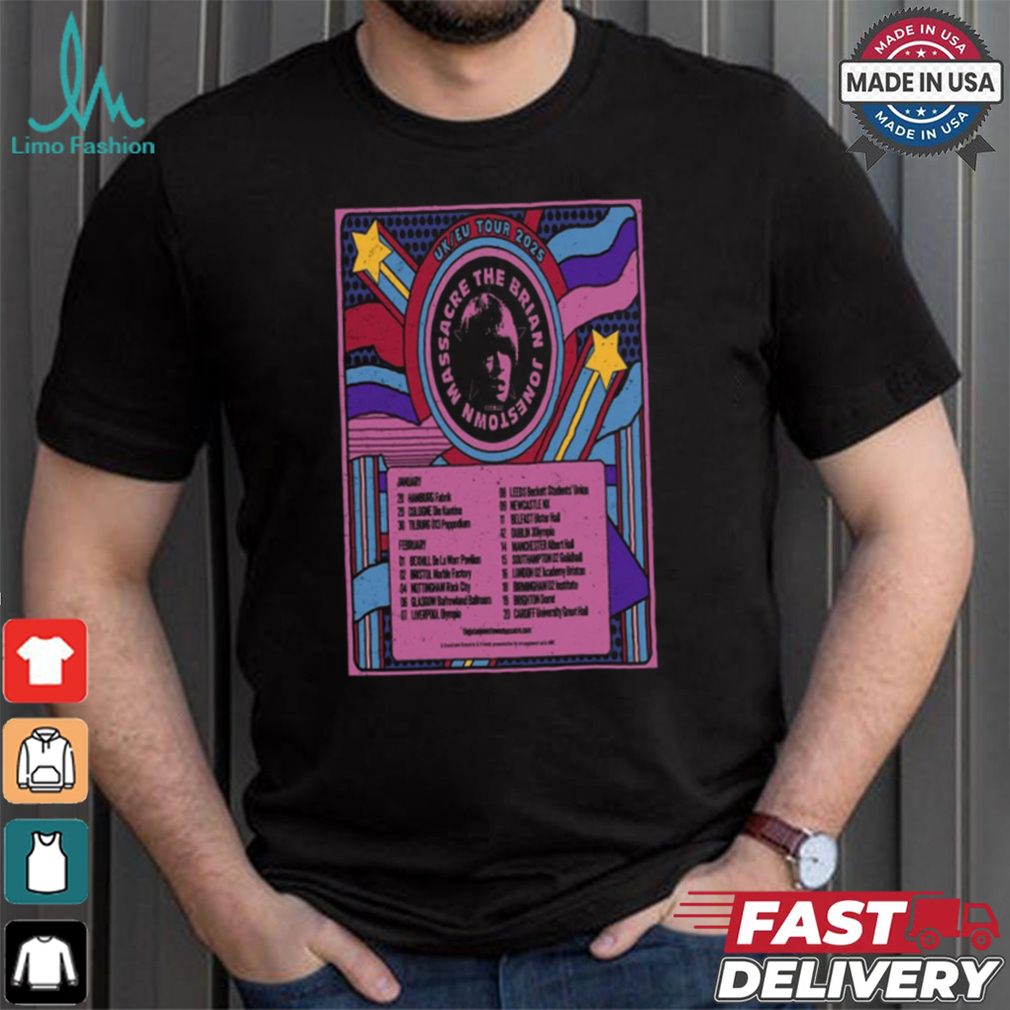 The Brian Jonestown Massacre UK & EU Tour 2025 Poster shirt The Brian Jonestown Massacre UK & EU Tour 2025 Poster shirt