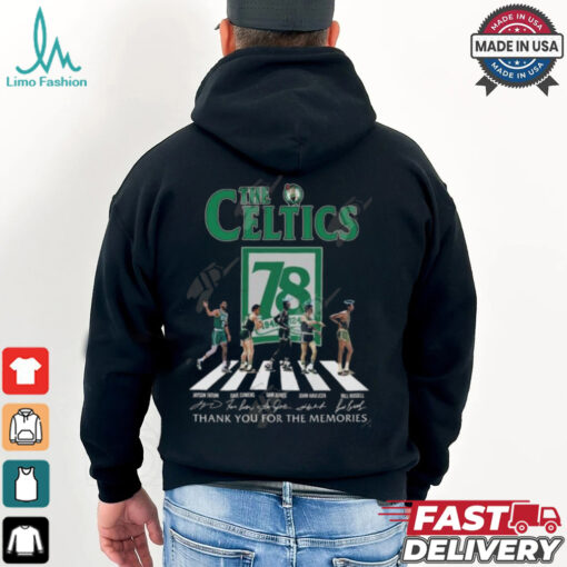 The Celtics 78 Years Of 1968 2024 Boston Celtics Thank You For The Memories T Shirt