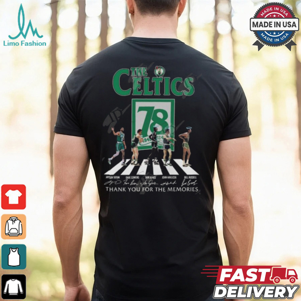 The Celtics 78 Years Of 1968 2024 Boston Celtics Thank You For The Memories T Shirt The Celtics 78 Years Of 1968 2024 Boston Celtics Thank You For The Memories T Shirt