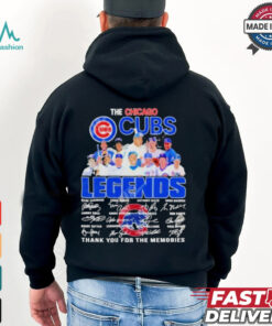 The Chicago Cubs Legends Thank You For The Memories T Shirt