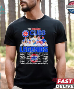 The Chicago Cubs Legends Thank You For The Memories T Shirt