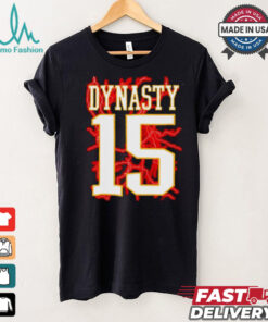 The Chiefs Dynasty 15 Patrick Mahomes lightning shirt