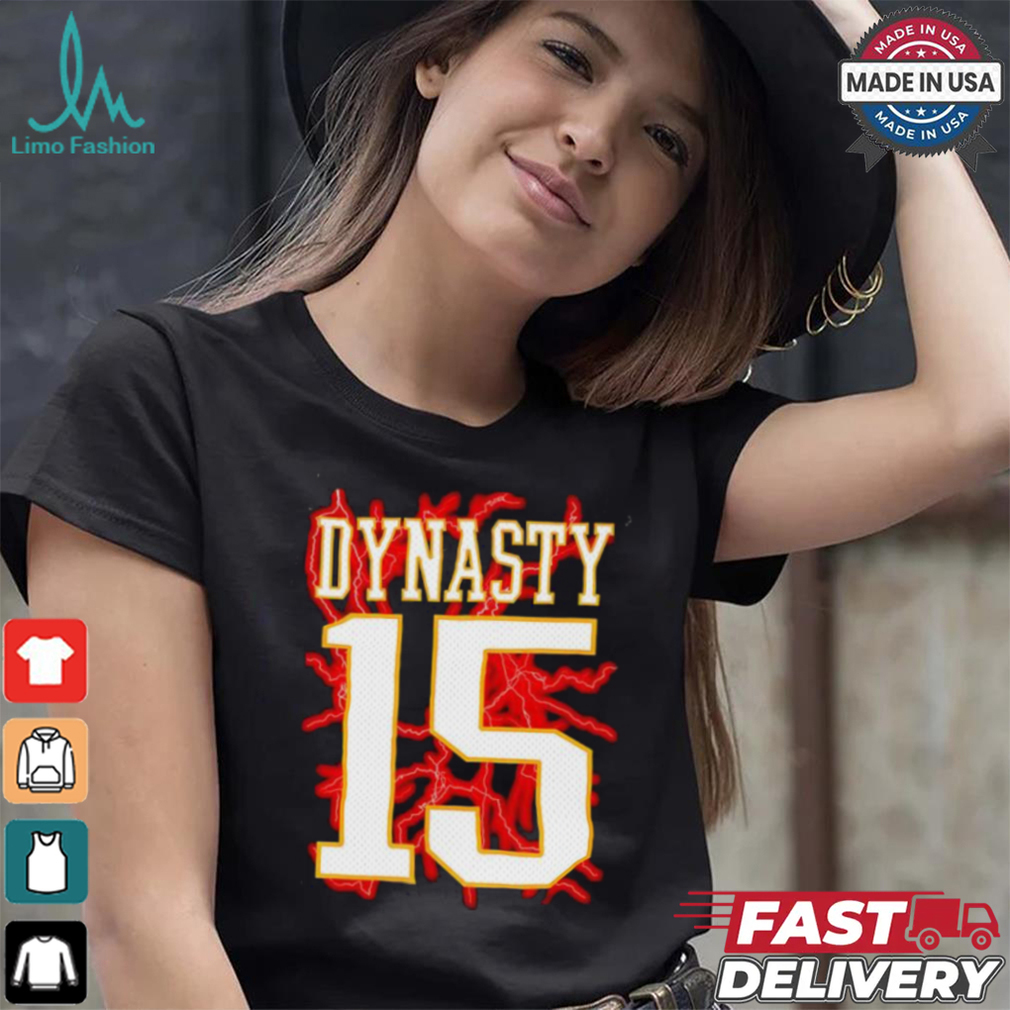The Chiefs Dynasty 15 Patrick Mahomes lightning shirt The Chiefs Dynasty 15 Patrick Mahomes lightning shirt