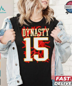 The Chiefs Dynasty 15 Patrick Mahomes lightning shirt