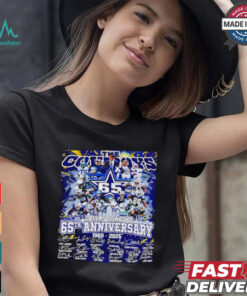 The Dallas Cowboys 65th anniversary 1960 2025 signatures shirt
