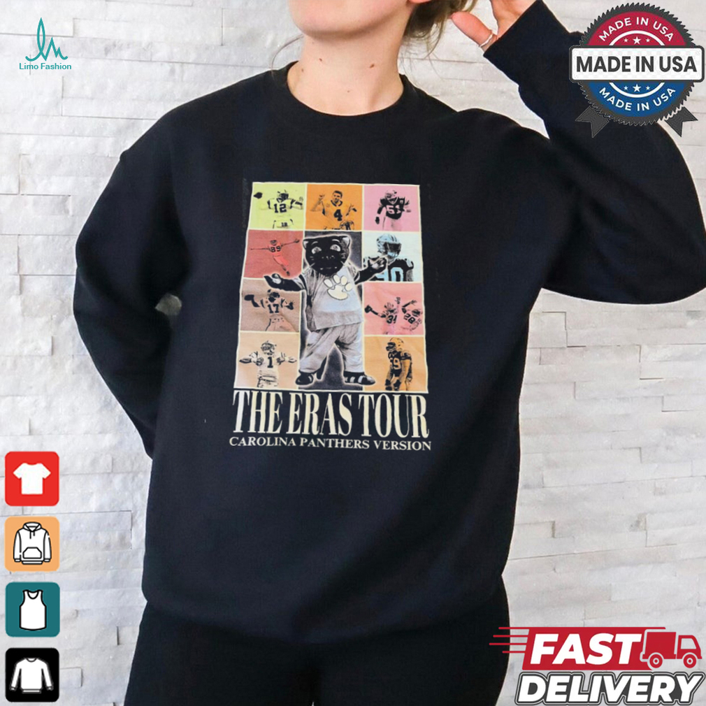 The Eras Tour Carolina Panthers Version retro t shirt The Eras Tour Carolina Panthers Version retro t shirt