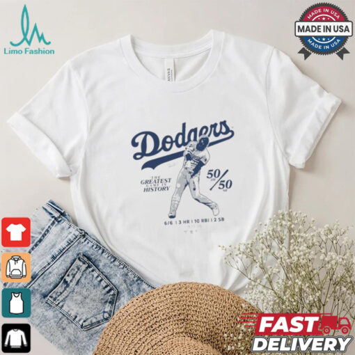 The Greatest Game In History Shohei Ohtani Los Angeles Dodgers 6 for 6 T Shirt