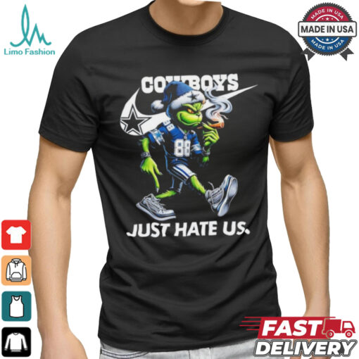The Grinch X Dallas Cowboys Nike Just Hate Us Christmas Shirt