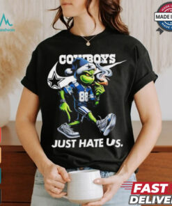 The Grinch X Dallas Cowboys Nike Just Hate Us Christmas Shirt