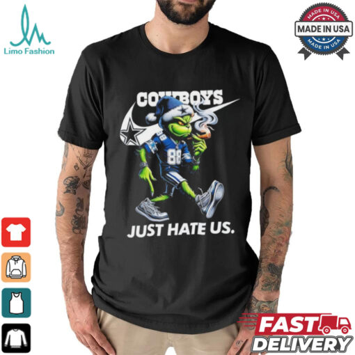 The Grinch X Dallas Cowboys Nike Just Hate Us Christmas Shirt