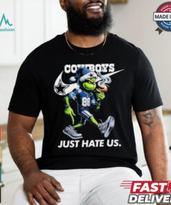 The Grinch X Dallas Cowboys Nike Just Hate Us Christmas Shirt