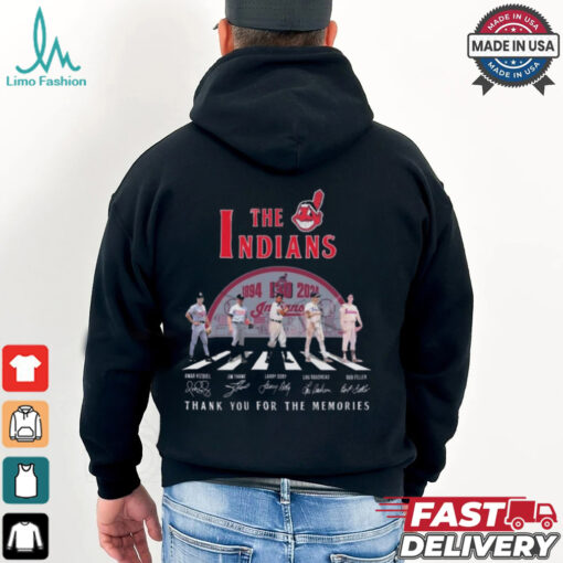 The Indians Abbey Road 130 Years Of 1894 2024 Thank You For The Memories Signatures Shirt