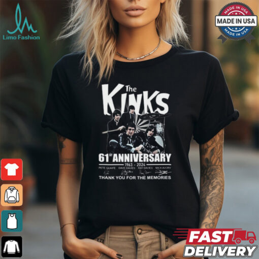 The Kinks 2024 61st anniversary thank you for the memories shirt