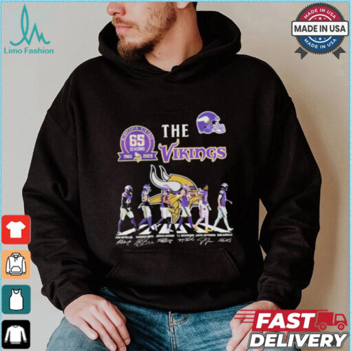 The Minnesota Vikings 65 Seasons 1960 2025 Signature Unisex T Shirt