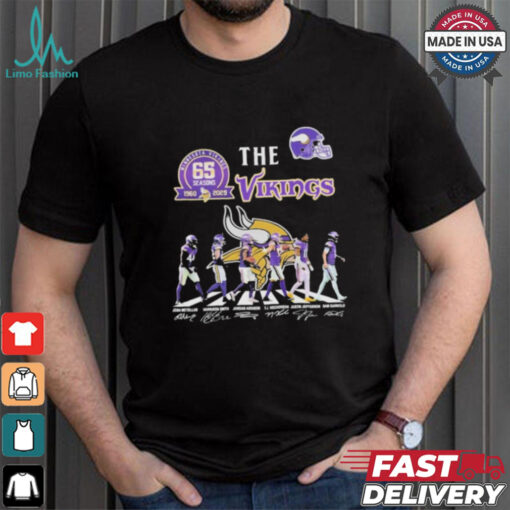 The Minnesota Vikings 65 Seasons 1960 2025 Signature Unisex T Shirt