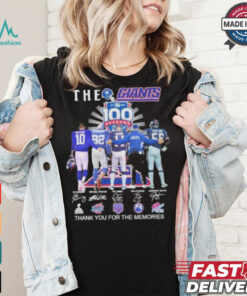 The NY Giants Players 100 Season Thank You For The Memoirs Signatures Shirt