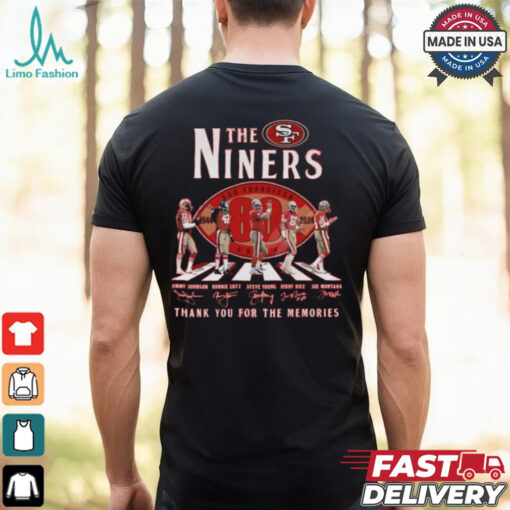 The Niners Abbey Road 80 Years Of 1944 2024 Thank You For The Memories Signatures Shirt